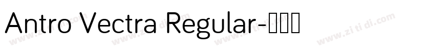Antro Vectra Regular字体转换